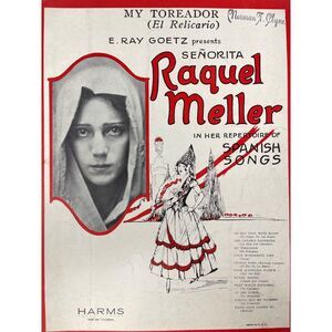My Toreador Sheet‎ Music 1926 Jose Padilla Raquel Meller El Relicario Vintage